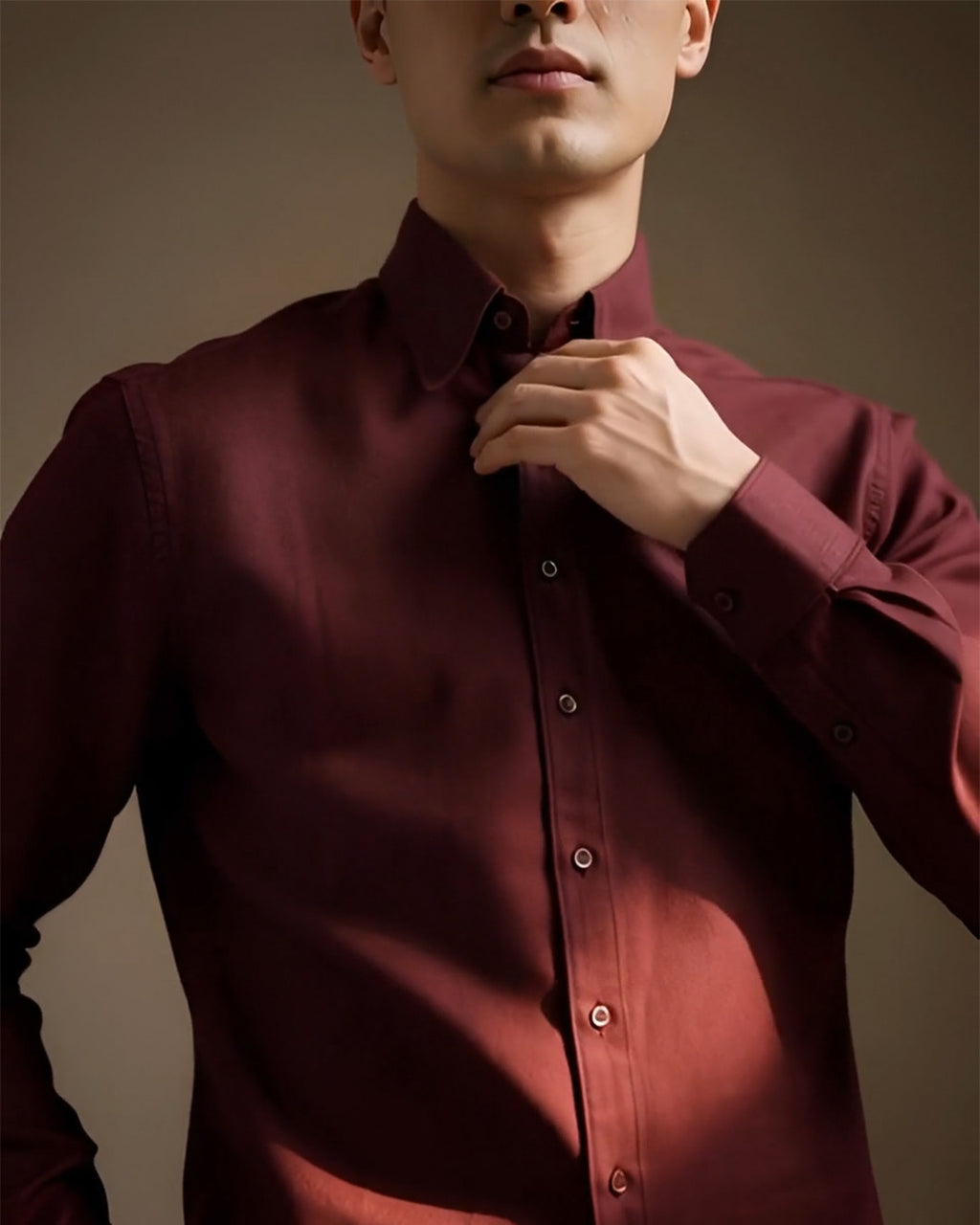 GO OXFORD SHIRT - BURGUNDY