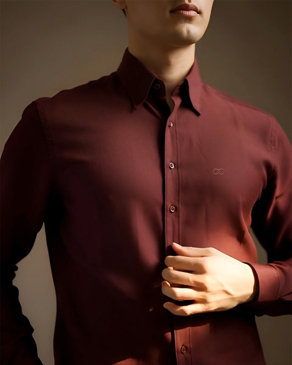 GO OXFORD SHIRT - BURGUNDY