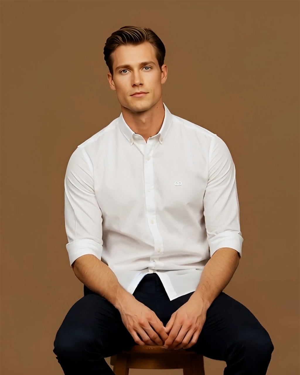 GO OXFORD SHIRT - WHITE (BUTTON DOWN)