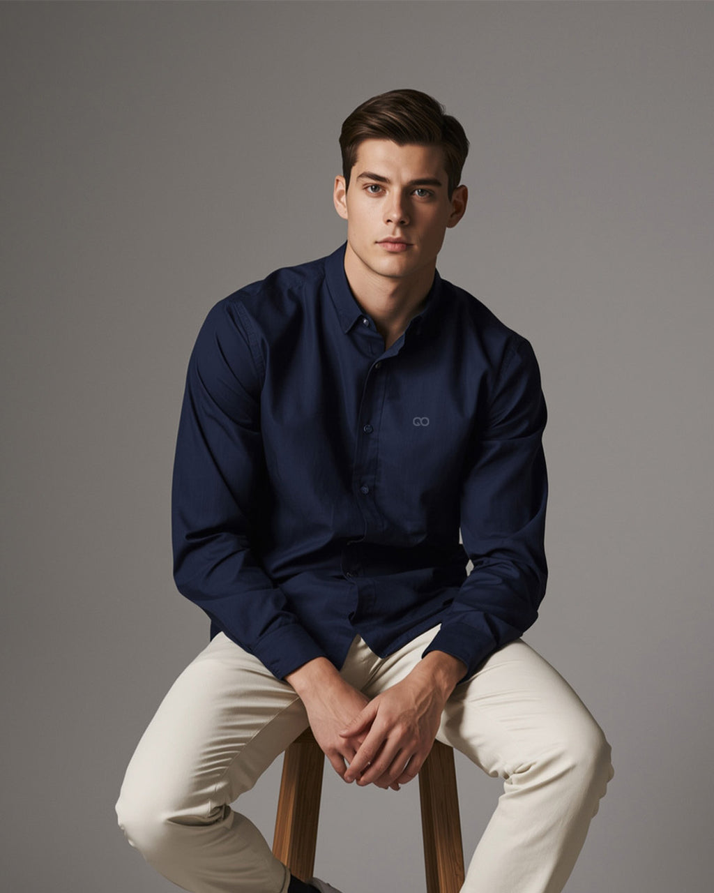 GO OXFORD SHIRT - NAVY