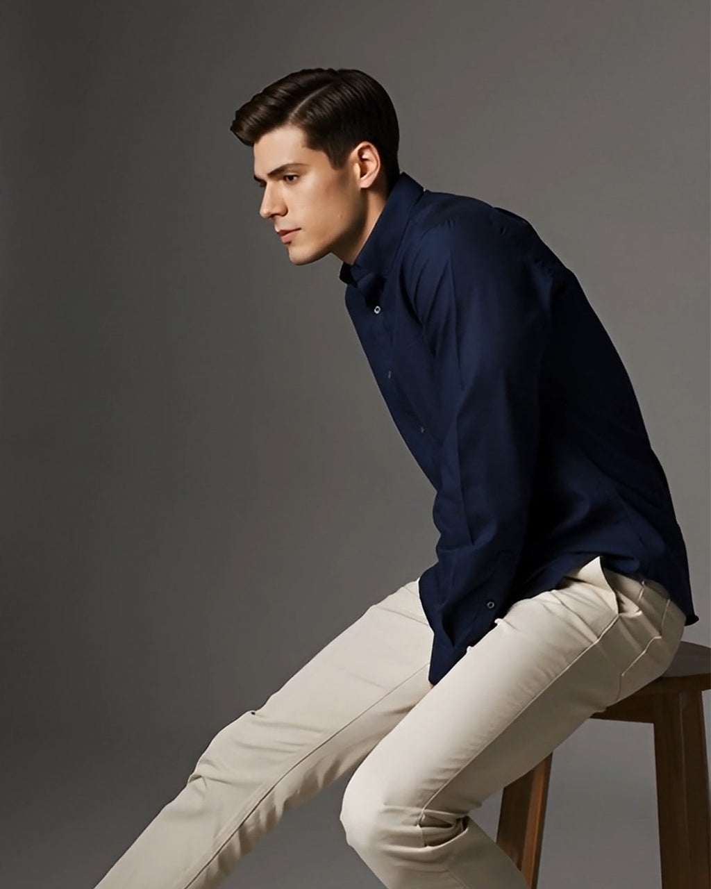 GO OXFORD SHIRT - NAVY