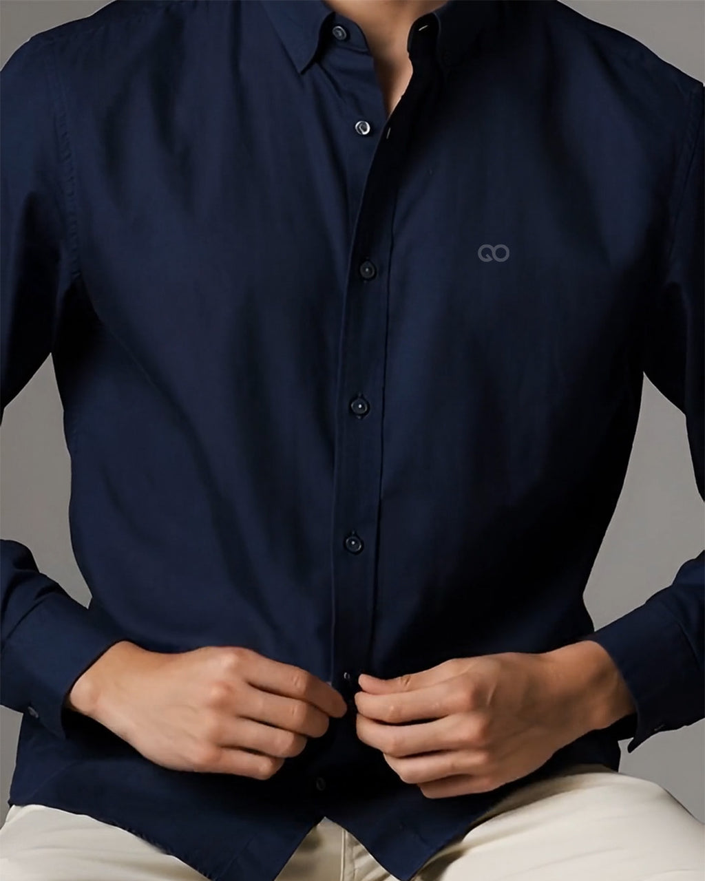 GO OXFORD SHIRT - NAVY