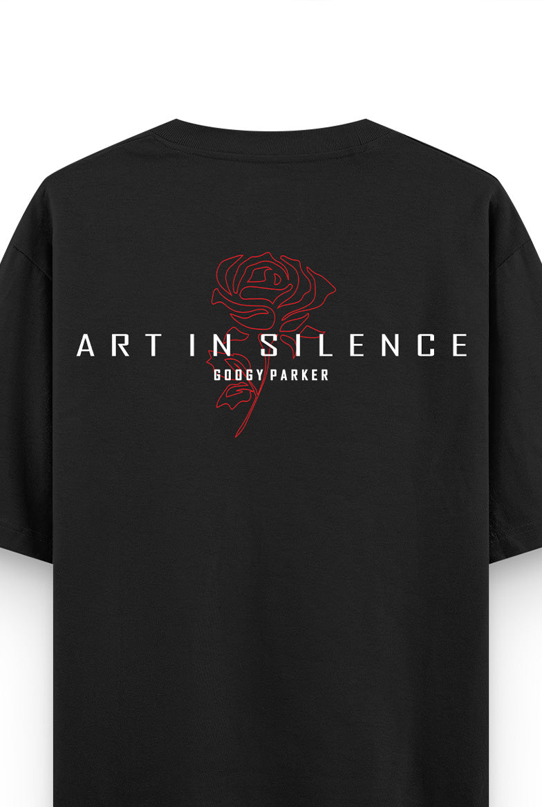 T SHIRT OVERSIZED FIT ART IN SILENCE