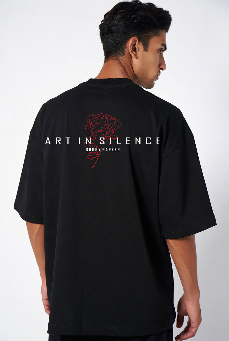 T SHIRT OVERSIZED FIT ART IN SILENCE