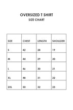 T SHIRT OVERSIZED FIT ART IN SILENCE