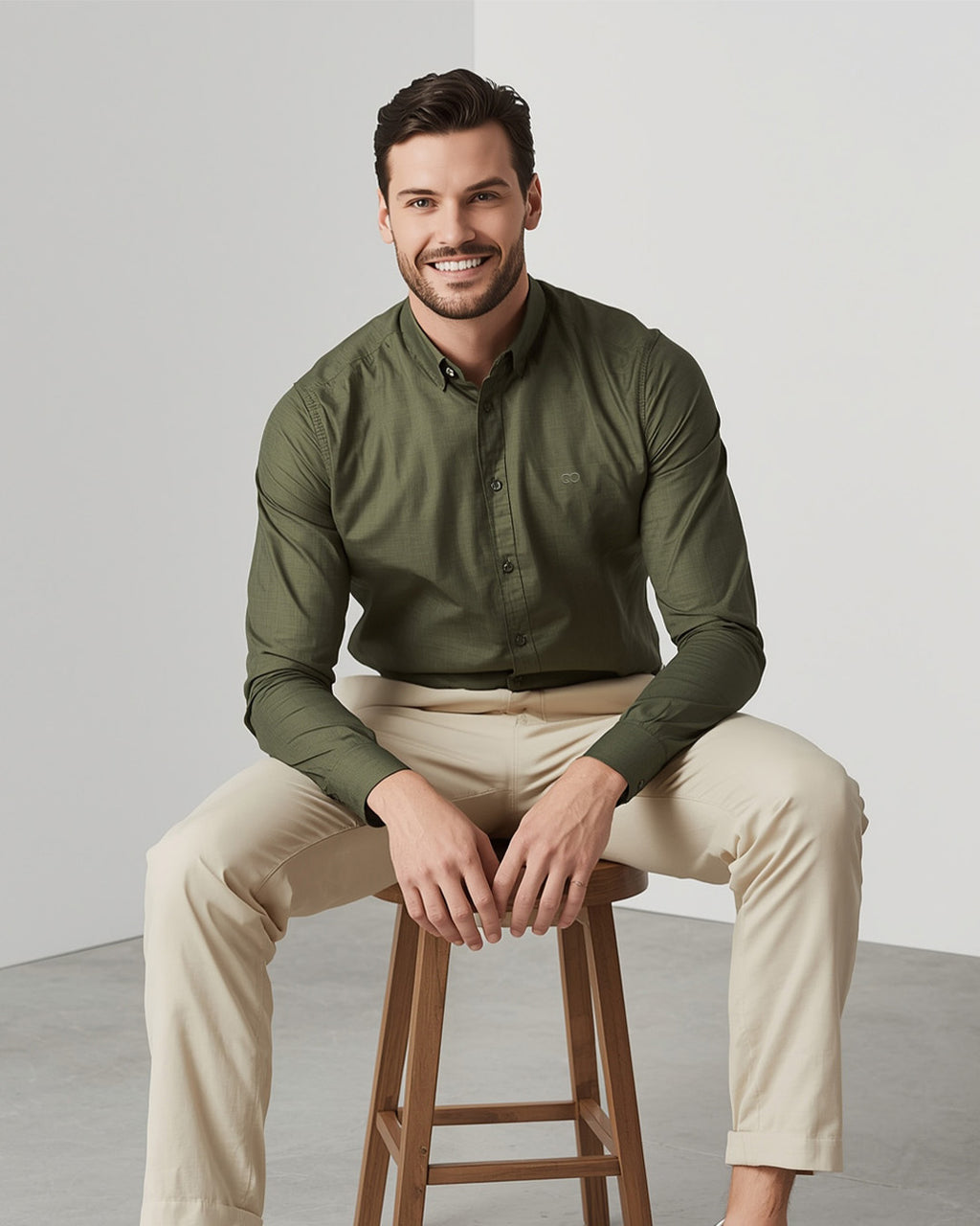 GO OXFORD SHIRT - OLIVE
