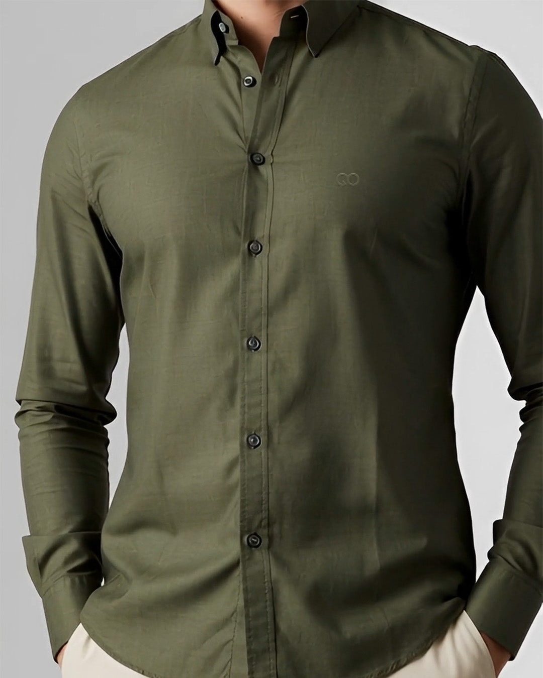 GO OXFORD SHIRT - OLIVE