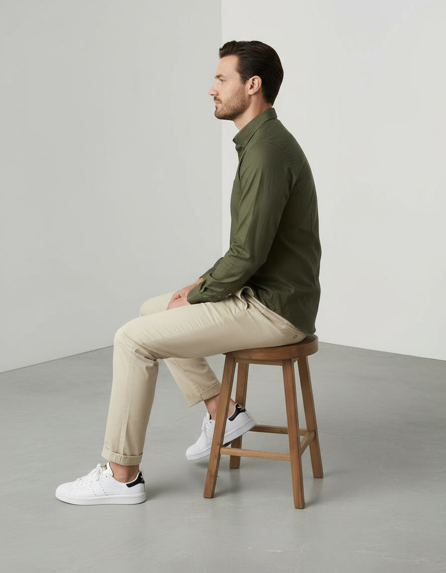 GO OXFORD SHIRT - OLIVE